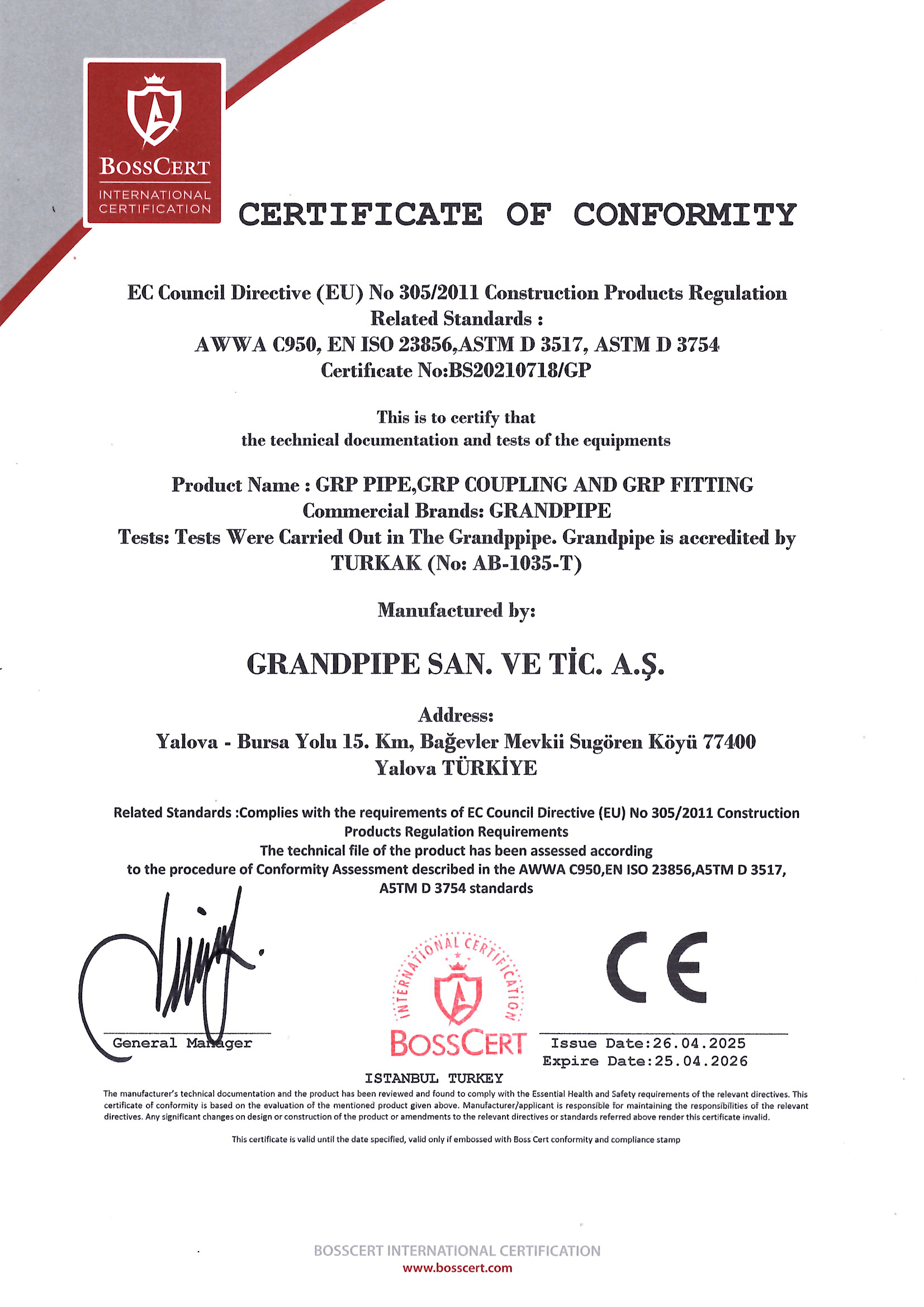 CE Certificate