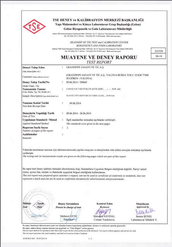 TSE ICME SUYU UYGUNLUK